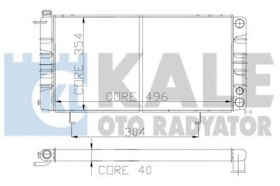 Радиатор, охлаждение двигателя KALE OTO RADYATÖR купить
