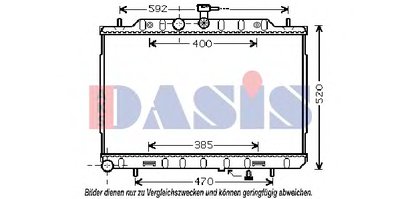 Радиатор, охлаждение двигателя AKS DASIS купить