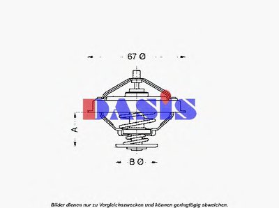 Термостат, охлаждающая жидкость AKS DASIS купить