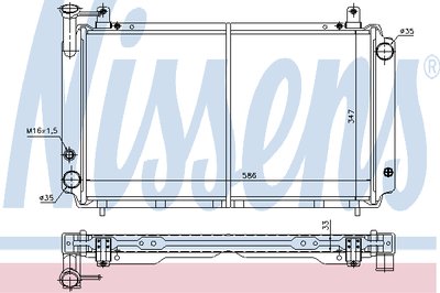 Радиатор, охлаждение двигателя NISSENS купить