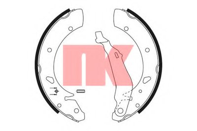 Комплект тормозных колодок NK