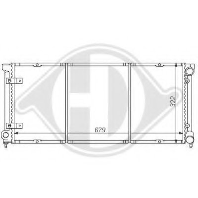 Радиатор, охлаждение двигателя DIEDERICHS купить