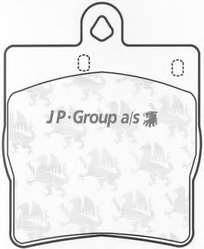 Комплект тормозных колодок, дисковый тормоз QH JP GROUP