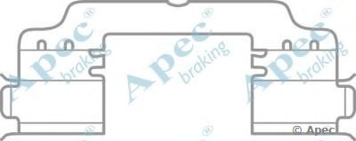 Комплектующие, тормозные колодки APEC braking