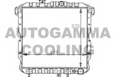 Радиатор, охлаждение двигателя AUTOGAMMA купить