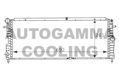 Радиатор, охлаждение двигателя AUTOGAMMA купить