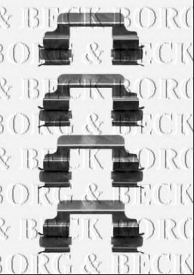 Комплектующие, колодки дискового тормоза BORG & BECK