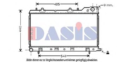 Радиатор, охлаждение двигателя AKS DASIS купить