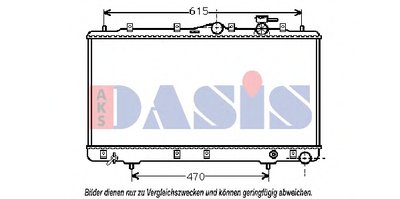 Радиатор, охлаждение двигателя AKS DASIS купить