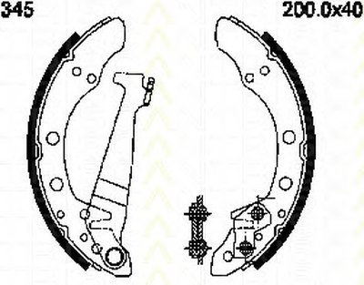 Комплект тормозных колодок TRISCAN купить