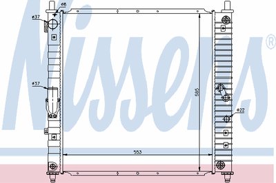 Радиатор, охлаждение двигателя NISSENS купить