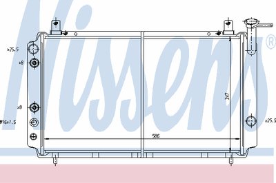 Радиатор, охлаждение двигателя NISSENS купить