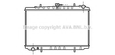 Радиатор, охлаждение двигателя AVA QUALITY COOLING купить