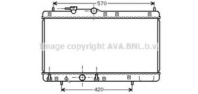 Радиатор, охлаждение двигателя AVA QUALITY COOLING купить