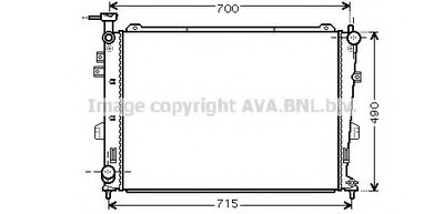 Радиатор, охлаждение двигателя AVA QUALITY COOLING купить