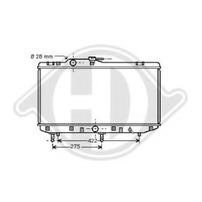 Радиатор, охлаждение двигателя DIEDERICHS купить