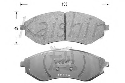 Комплект тормозных колодок, дисковый тормоз KAISHIN