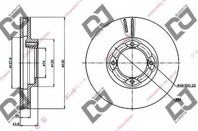 Тормозной диск DJ PARTS купить