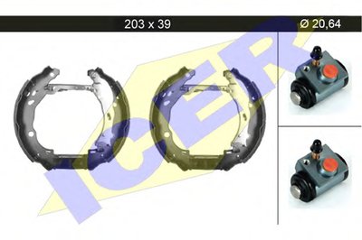 Комплект тормозных колодок ICER купить