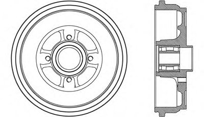Тормозной барабан ADVANCE OPEN PARTS