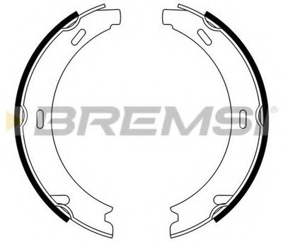 Комплект тормозных колодок, стояночная тормозная система BREMSI