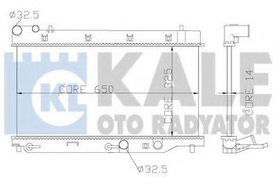 Радиатор, охлаждение двигателя KALE OTO RADYATÖR купить