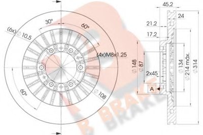 Тормозной диск R BRAKE купить