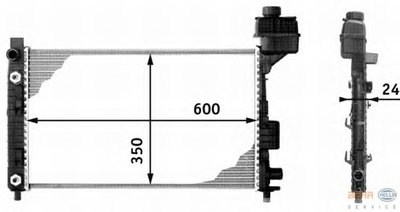 Радиатор, охлаждение двигателя BEHR HELLA SERVICE HELLA купить