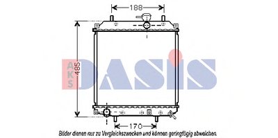 Радиатор, охлаждение двигателя AKS DASIS купить