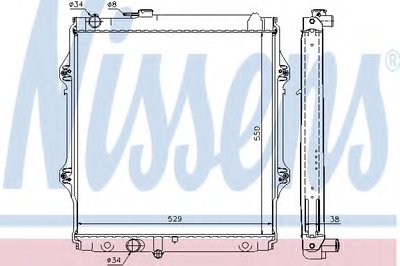 Радиатор, охлаждение двигателя NISSENS купить