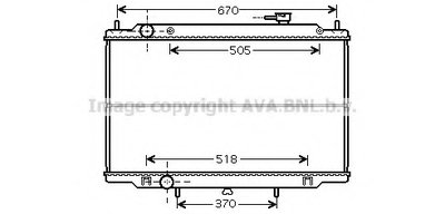 Радиатор, охлаждение двигателя AVA QUALITY COOLING купить
