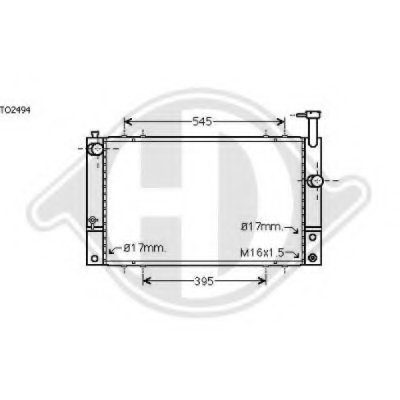 Радиатор, охлаждение двигателя DIEDERICHS купить