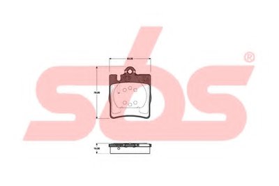 Комплект тормозных колодок, дисковый тормоз sbs