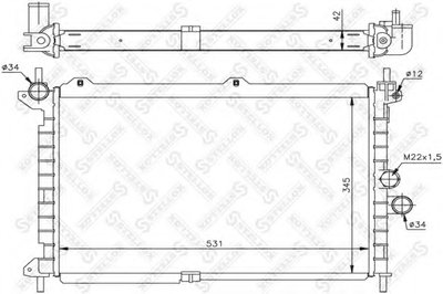 Радиатор, охлаждение двигателя STELLOX купить