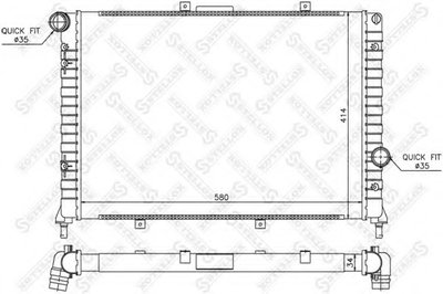 Радиатор, охлаждение двигателя STELLOX купить