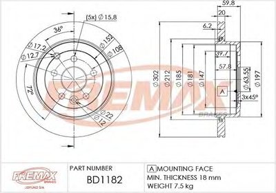 Тормозной диск Premium Carbon + FREMAX купить