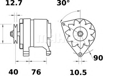 Генератор MAHLE ORIGINAL купить