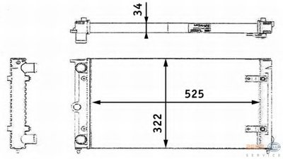Радиатор, охлаждение двигателя BEHR HELLA SERVICE HELLA купить