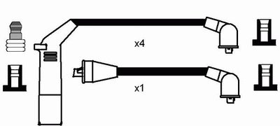 Комплект проводов зажигания