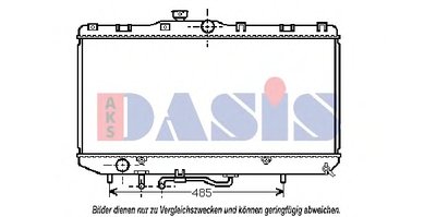 Радиатор, охлаждение двигателя AKS DASIS купить