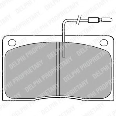 Комплект тормозных колодок, дисковый тормоз DELPHI купить
