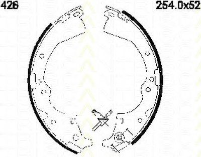 Комплект тормозных колодок TRISCAN