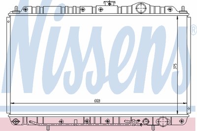 Радиатор, охлаждение двигателя NISSENS купить