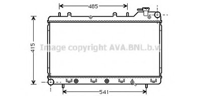 Радиатор, охлаждение двигателя AVA QUALITY COOLING купить