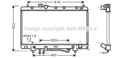 Радиатор, охлаждение двигателя AVA QUALITY COOLING купить