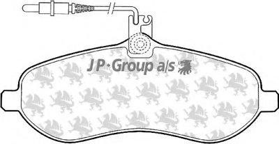 Комплект тормозных колодок, дисковый тормоз QH JP GROUP