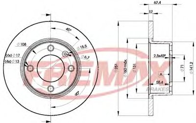 Тормозной диск Premium Carbon + FREMAX купить