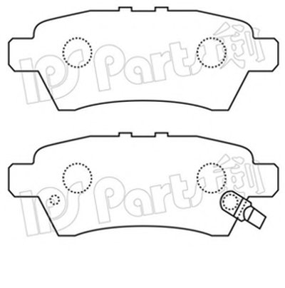 Комплект тормозных колодок, дисковый тормоз IPS Parts IPS Parts