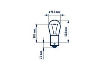 Лампа накаливания, фонарь указателя поворота; Лампа накаливания, фонарь сигнала торможения; Лампа накаливания, задняя пр
