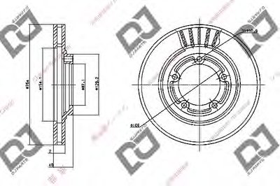 Тормозной диск DJ PARTS купить